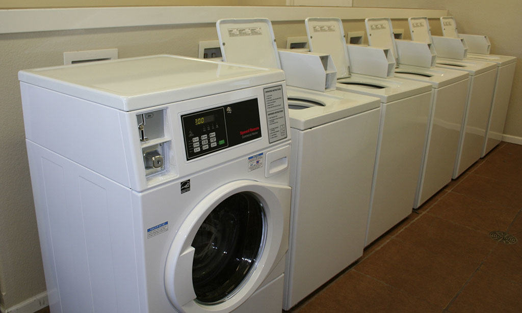 Laundry facilities at Remington Square apartments in Lawrence, KS